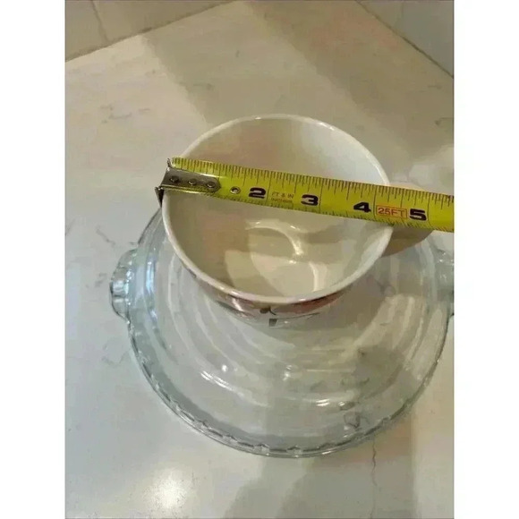 Opal House Mug "P" on White Background with Black Letter Spring Flowers - Picture 12 of 12